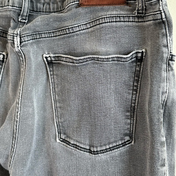 D L 1961 Dylan Skinny Sawyer Distressed Gray/Black Jeans Sz 34x33 - Picture 8 of 12